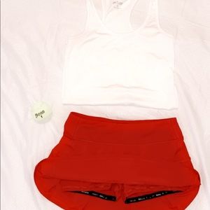 Lululemon pace rival skirt dark red
